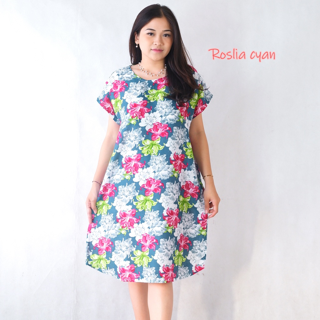Daster Bali Dress Bali-DST ROSLIA CYAN