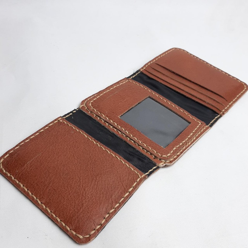 Dompet kulit sapi asli fullup handmade warna tan asli garut