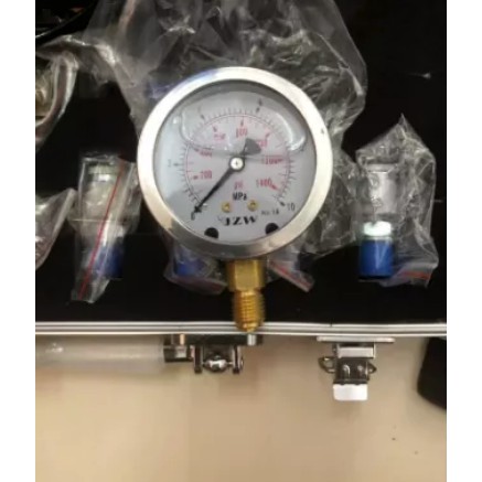 Pressure Gauge isi 3 mata Set 10 MPA 40MPA 60MPA Test Tekanan Hydraulic.
