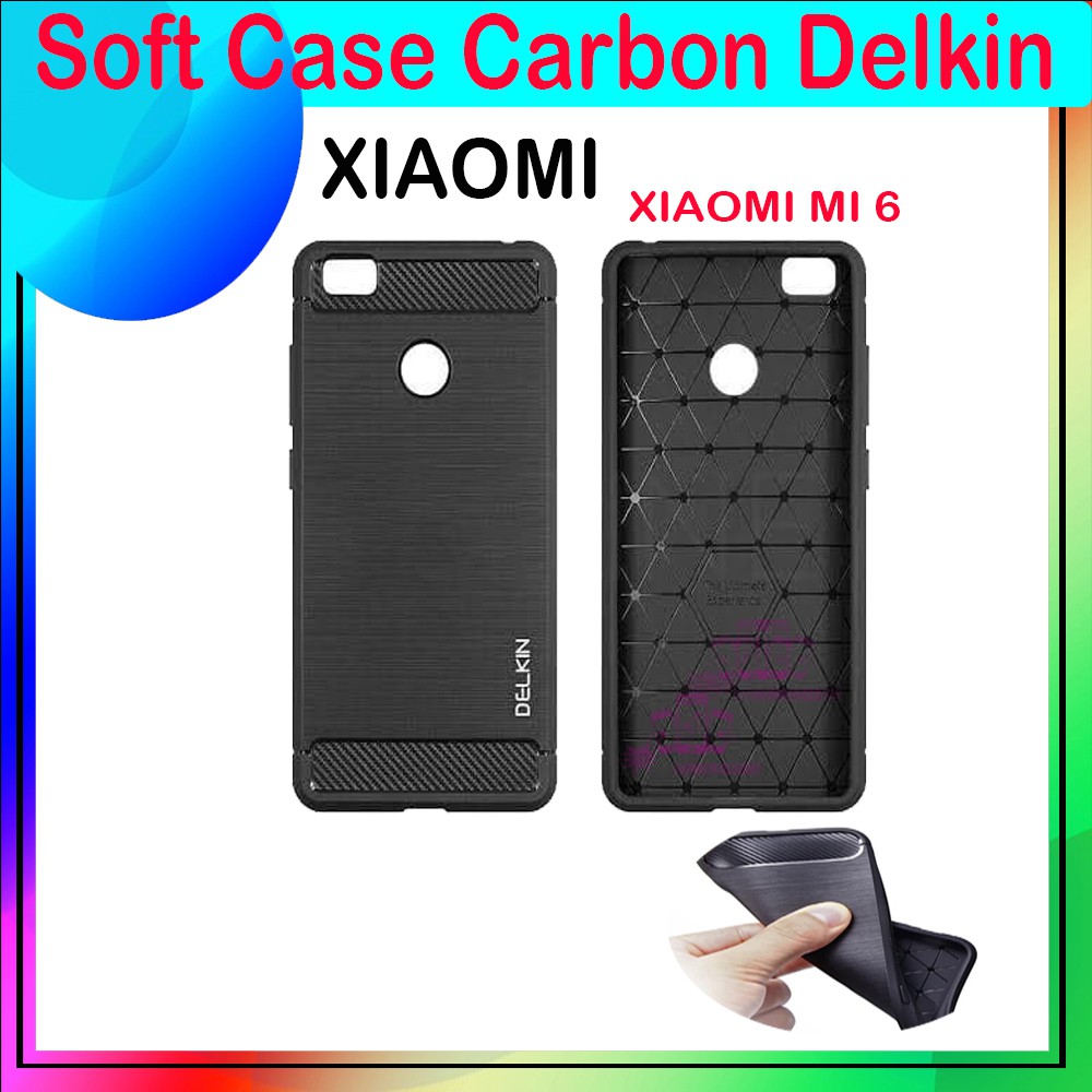 Soft Case Delkin Karbon Xiaomi Mi A1 / Mi 5x Casing Silicone Xiaomi Mi Max 2 Kesing Silikon Case