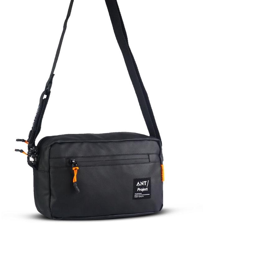 ⅍ ANT PROJECT - Tas Handlebar Bag TROY 3in Selempang - Tas Stang Sepeda Black Waterproof ۝