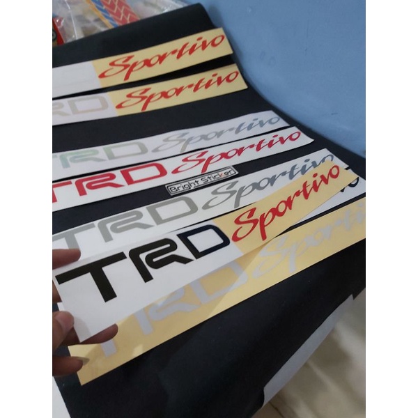 STICKER TRD SPORTIVO STICKER MOBIL MOTOR CUTTING