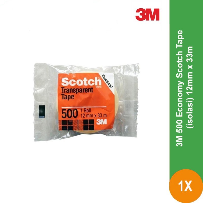 

SOLASI BENING 3M SCOTCH 500 BAGUS TRANSPARAN 12MM X33 M ISOLASI TAPE KECIL SOLATIP SELOTIP