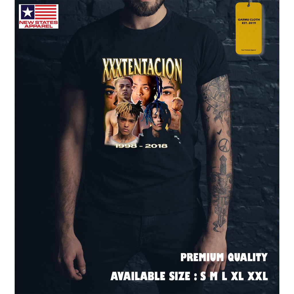 KAOS XXXTENTACION / KAOS MUSIC / KAOS PRIA MURAH / KAOS DISTRO / KAOS BISA COD / XT1