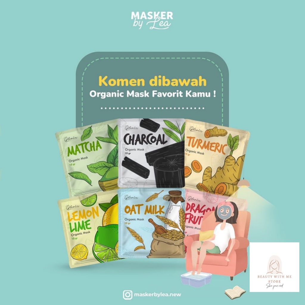 Masker by lea gloria | masker organik by lea gloria | Masker organik BPOM