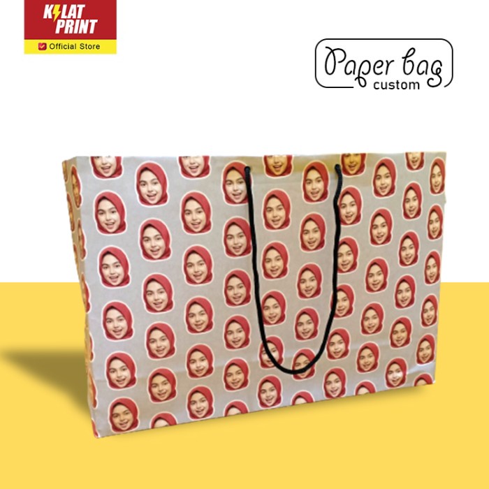 

Terlaris PAPER BAG KADO CUSTOM MUKA FOTO SENDIRI LARGE (V2)