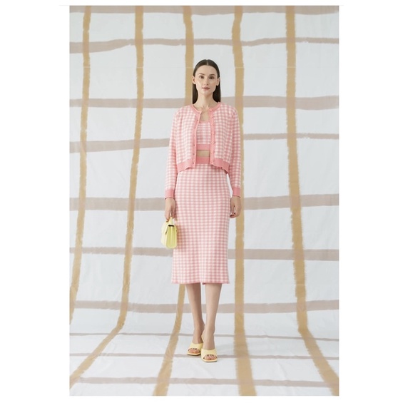oudre Yubi cardigan Set Pink NEW sz ML