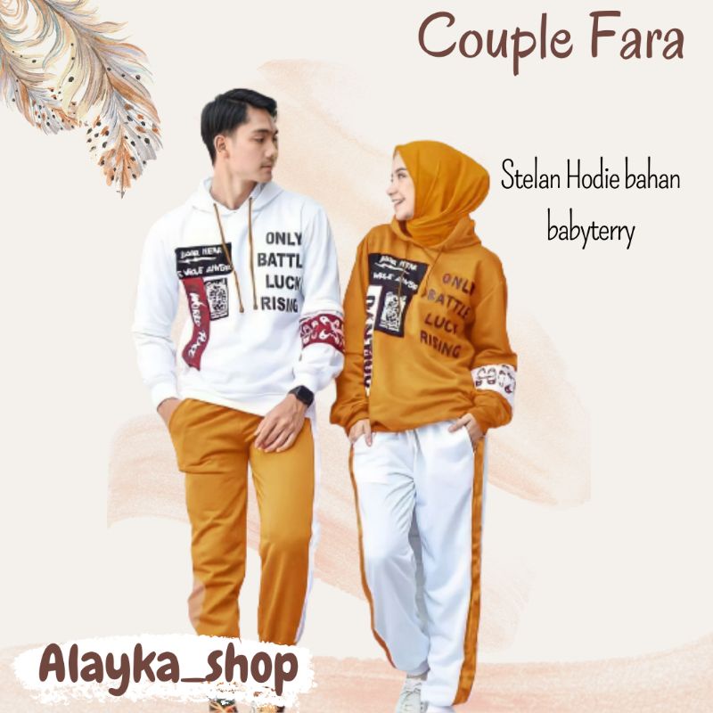 0Chloe & Paris - Setelan Olahraga Jumbo Hoodie Olahraga Wanita Dan Pria- GSEO21