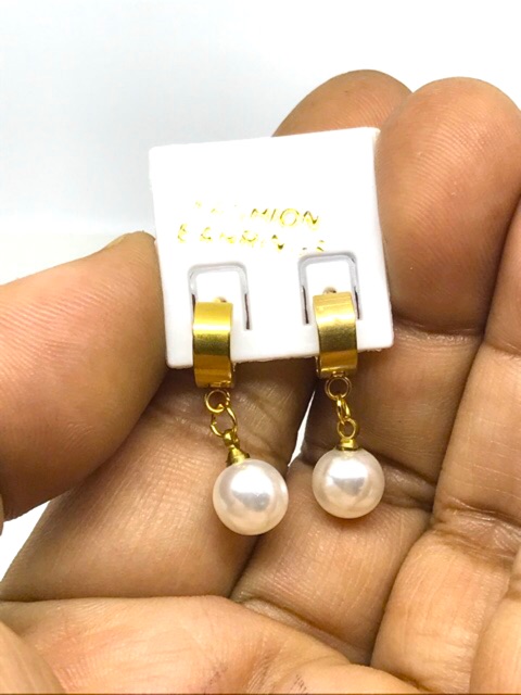 Anting titanium //anting wanita // anting // perhiasan // anting titanium jurai mutiara // perhiasan