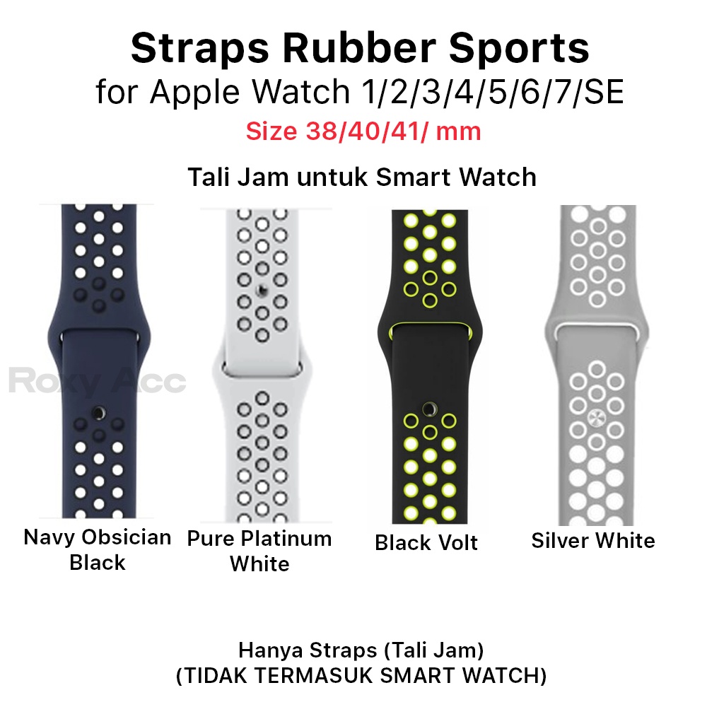 STRAP Nike Ap Watch 38 40 mm Strap Nike Sport Edition tali jam iwatch silikon nike