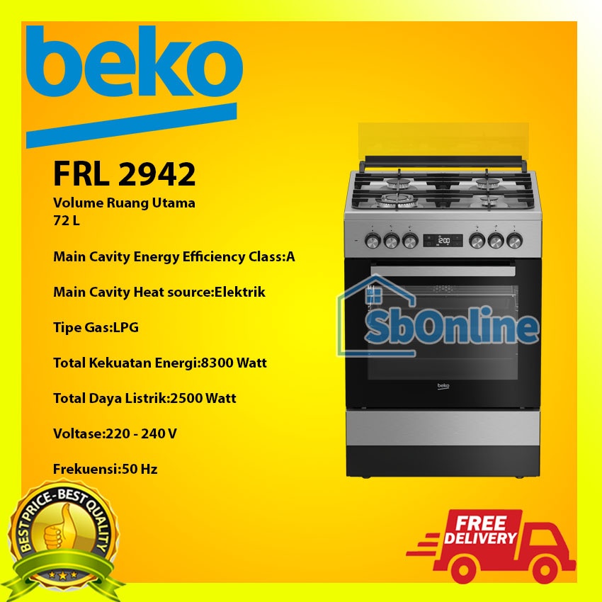 BEKO FSM61330DXDSL Freestanding Cooker (Multi-functional, 60 cm)