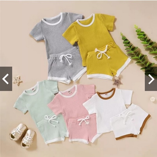 SETELAN ANAK CEWEK BIRA RIBS / SETELAN ANAK BIRA BAHAN RIBS PREMIUM