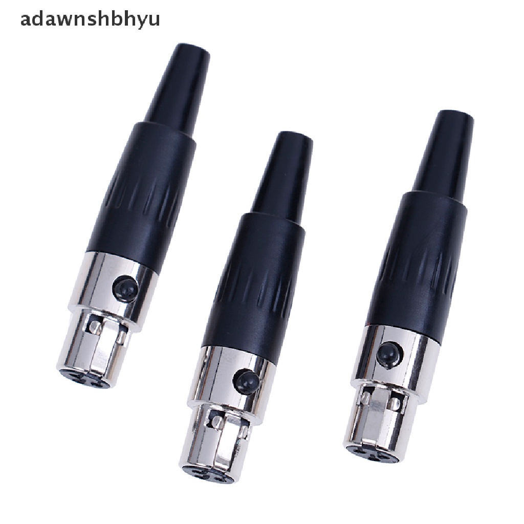 [adawnshbhyu] 1pc 3pin female plug mini TA3F XLR Konektor Mikrofon audio MIC adapter