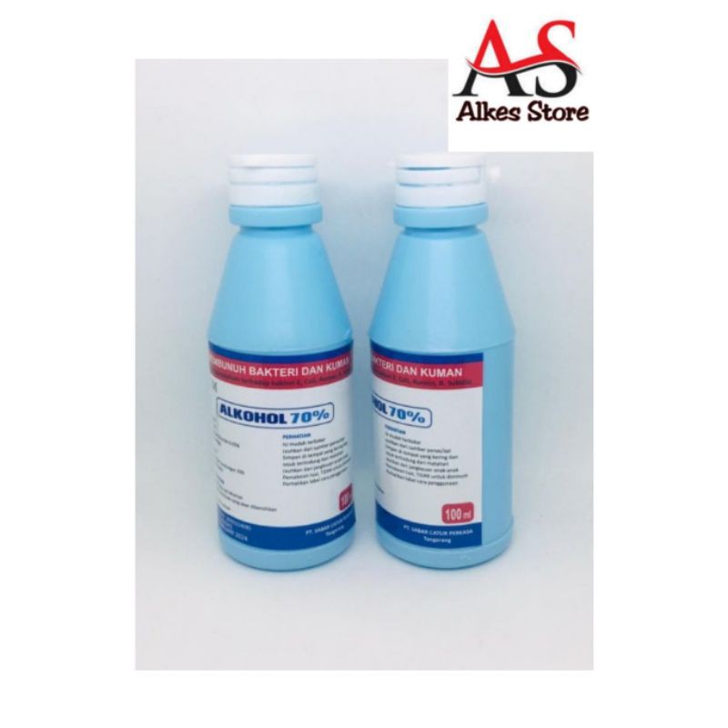 Alkohol 70%  Antiseptik Alkohol 70% 100ml