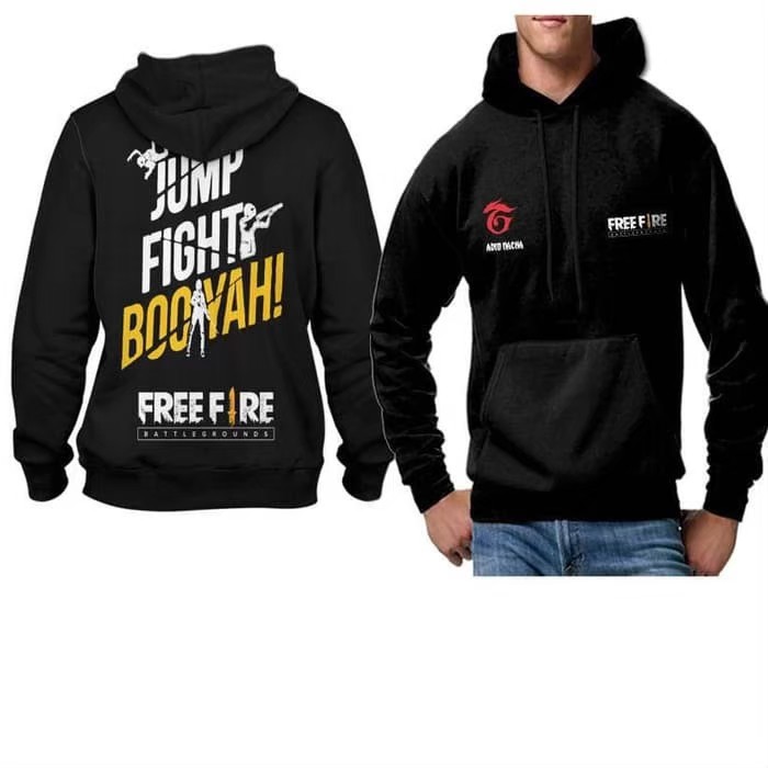 Jaket / Hoodie / Sweater Free Fire Bahan Fleece Premium