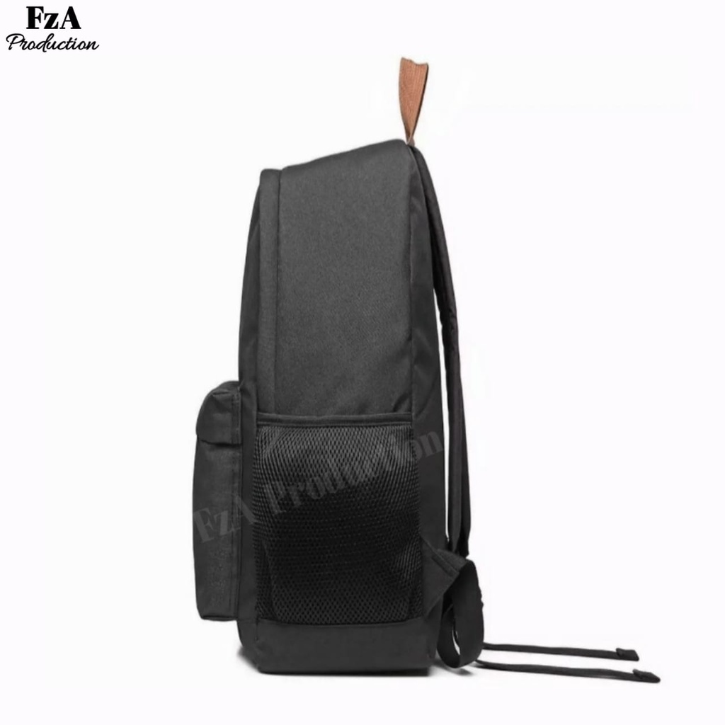 FzA Official - Tas Ransel Punggung Distro Casual Pria Wanita / Tas Ransel Laptop Backpack Original - BLKSL Black