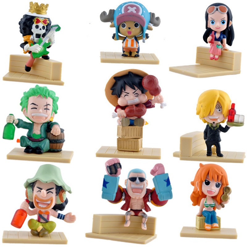 Action Figure One Piece 9 PCS - Model 65