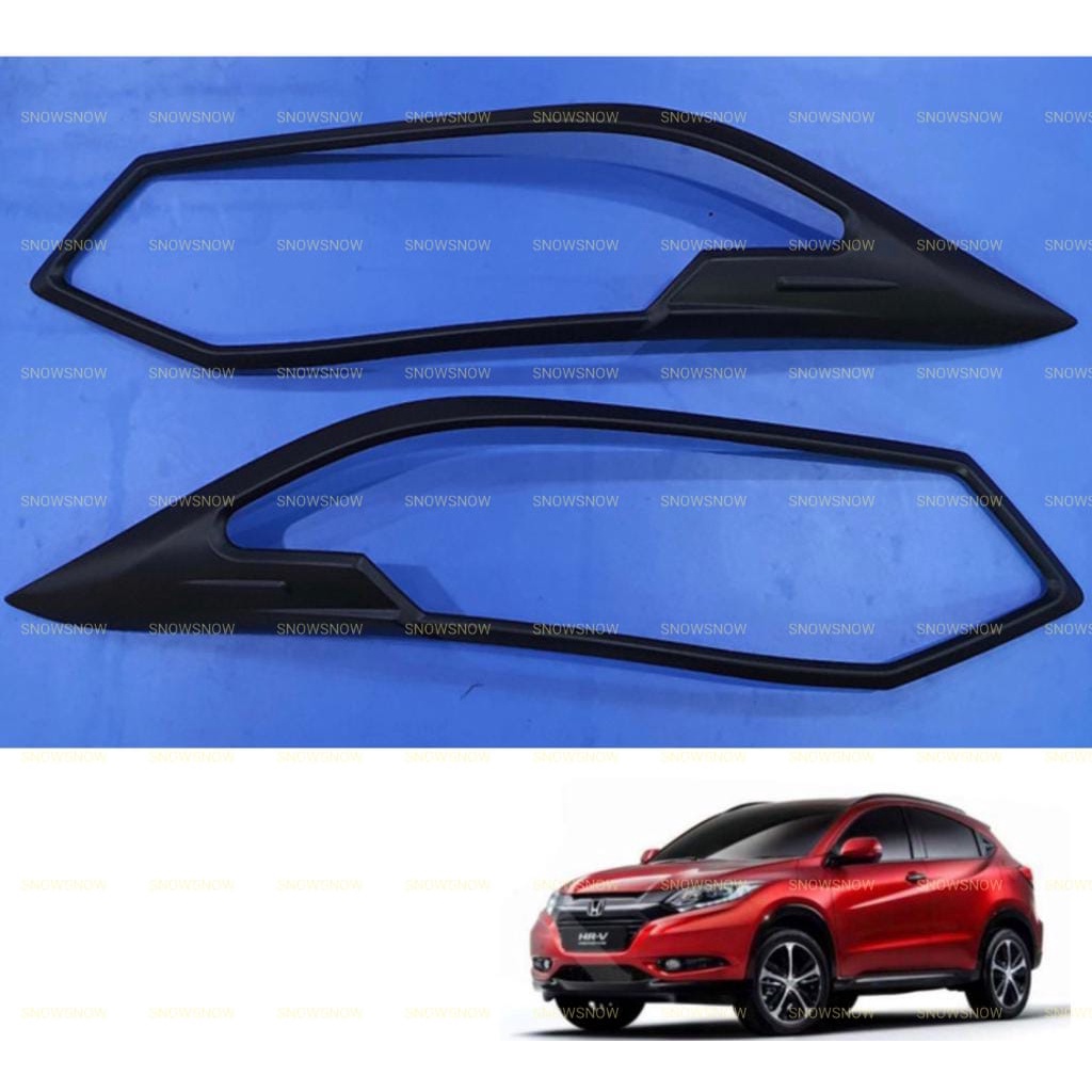 Garnish Lampu Depan Honda HRV 2015 2017 2018 Hitam Doff