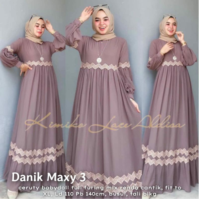 DANIK MAXI #3 ORI JASMINE/ GAMIS TERBARU KEKINIAN