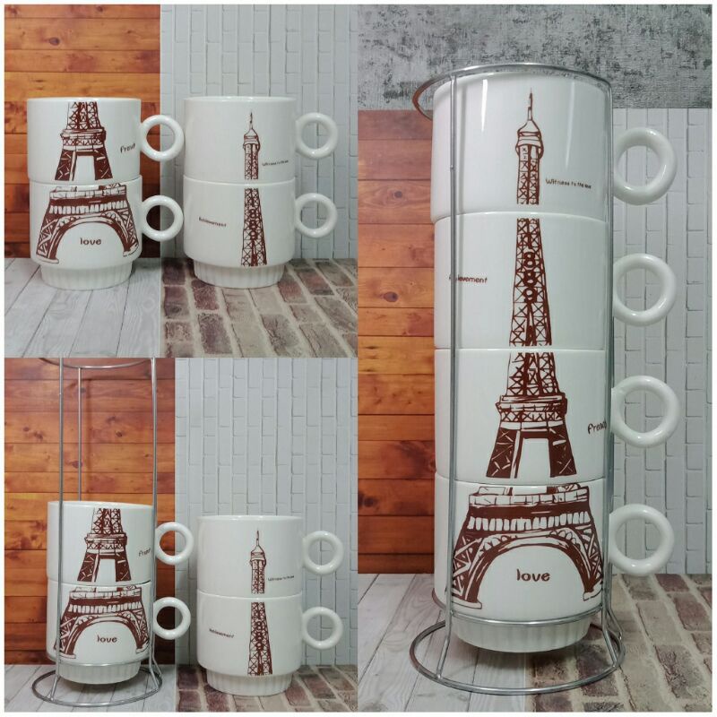 MUG KERAMIK SUSUN 4L