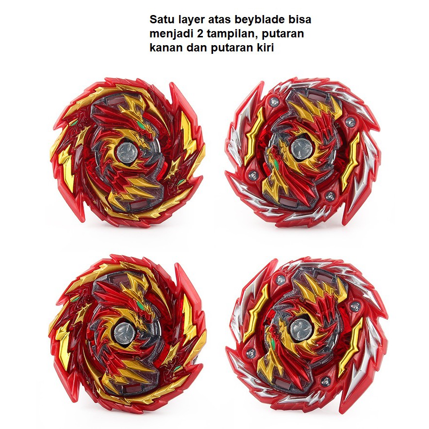 Gasing Gyro Burst GT Merk Flame B-155 Master Diabolos Generate