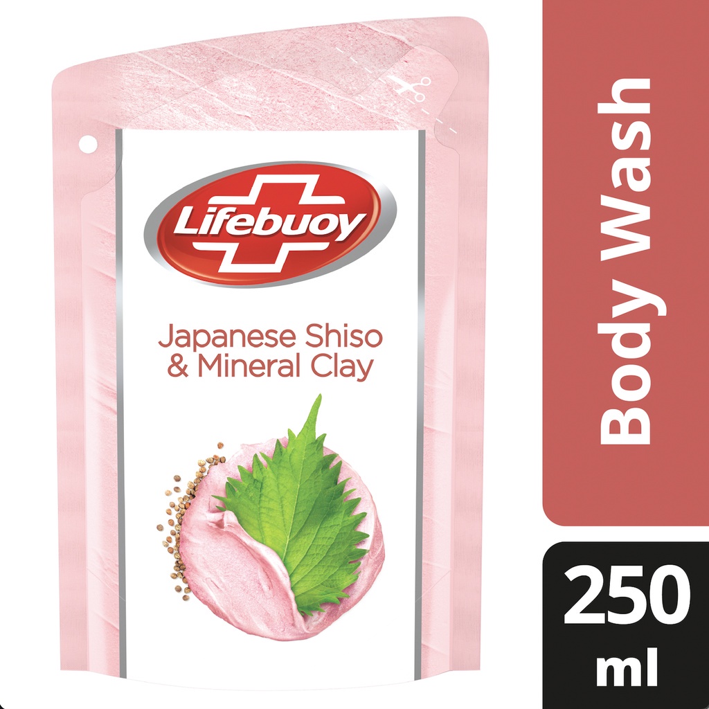 Lifebuoy Sabun Mandi Cair Japanese Shiso & Mineral Clay 250 mL