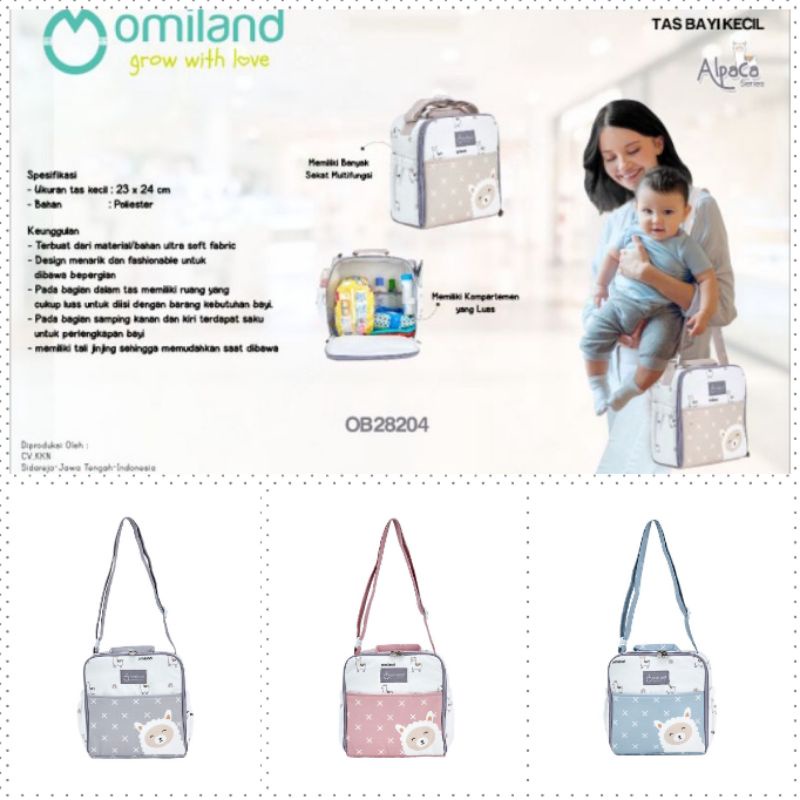 Omiland tas bayi alpaca series small/medium/jumbo