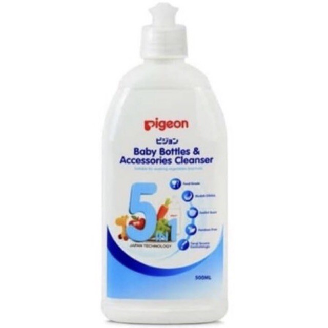 Pigeon Liquid Bottle and Accesories Cleanser 500ml - Pigeon Cuci Botol dan Mainan Bayi