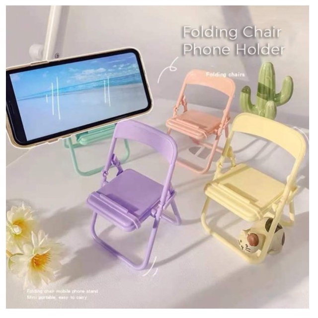 Phone Holder HP Miniatur Kursi Stand Meja Dudukan Handphone Flaksibel