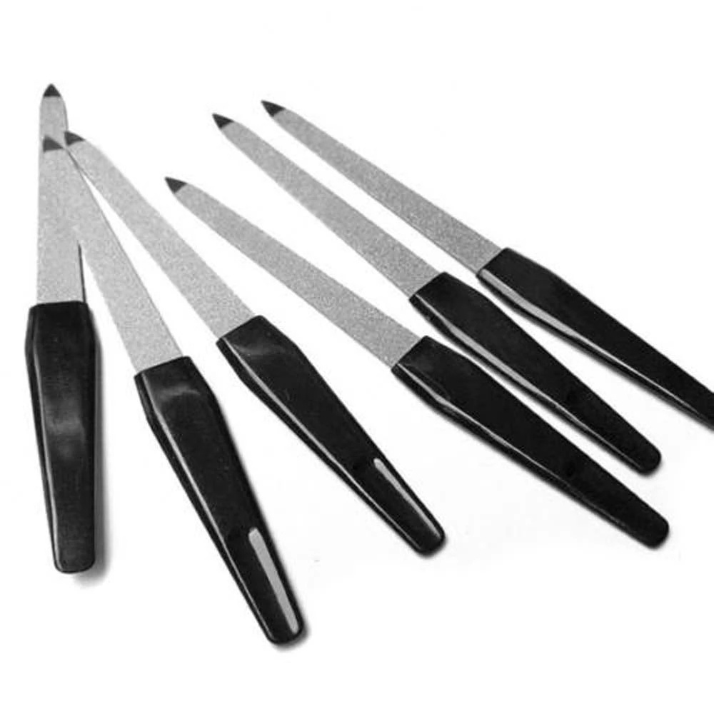 Alat Kikir Kuku Dua Sisi Bahan Stainless Steel Metal Ukuran 148mm