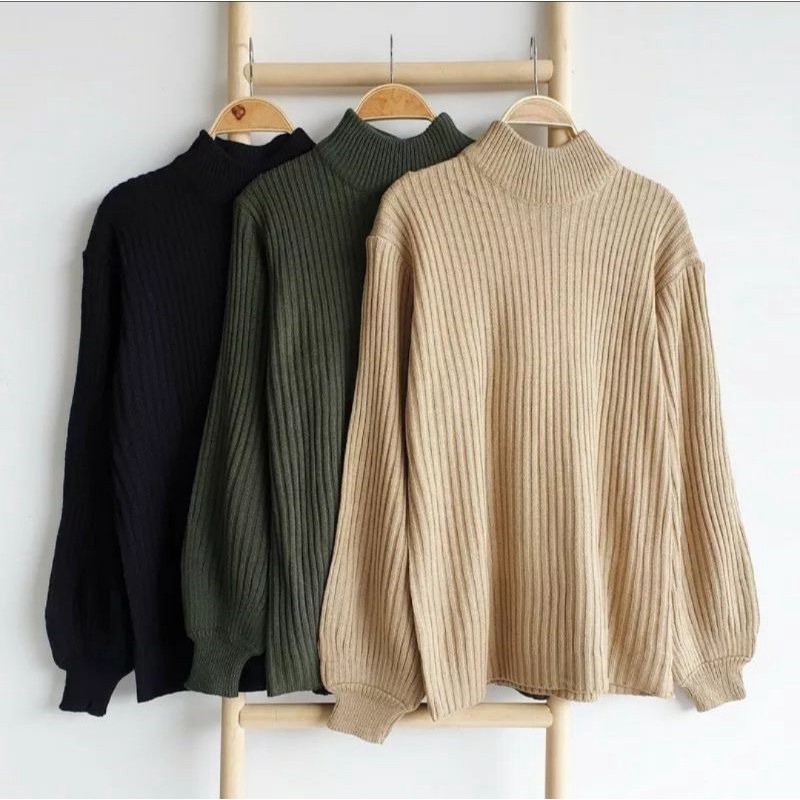 Sweater Rajut Bayoneta Allsize/Bayoneta Sweater Ballon Knit