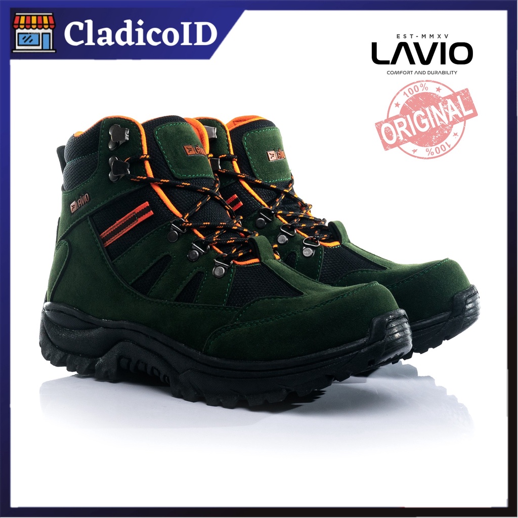 Sepatu Safety Boots Tinggi Pria Lavio Geneva High REQUEST TANPA UJUNG BESI Kerja Lapangan Model Terbaru Outdoor Proyek Mendaki Gunung