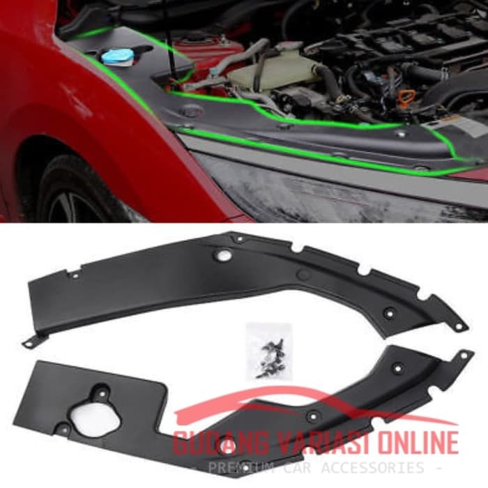 Side Engine Cover Honda Civic Turbo / Inner Engine Cover Civic Turbo