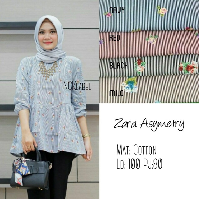ZARA BLOUSE / ATASAN WANITA / BLOUSE ZARA / BLOUSE ZARA MURAH / ZARA ASYMETRY / BLOUSE DISKON