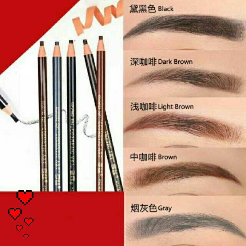 Eyebrow benang Hengsi Pensil Alis Kosmetik Mata Makeup Make Up