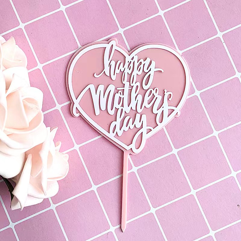 Cake Topper Penghias Kue Ulang Tahun Ultah Happy Birthday Mother Day