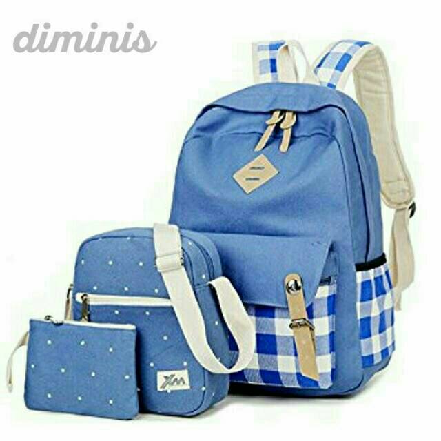 BACKPACK 3IN1 SARUNG TAS WANITA SERI FASHION