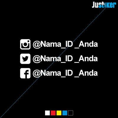 

Jual Sticker Social Media ID ANDA 15cm Murah