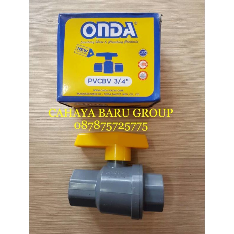 BALL VALVE PVC / STOP KRAN PVC ONDA