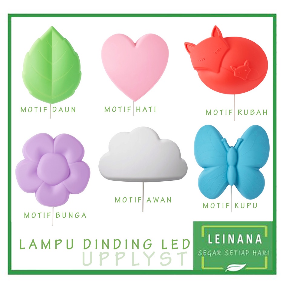 UPPLST lampu daun LED 110 lumen / lampu dinding LAMPU HIAS KAMAR ANAK