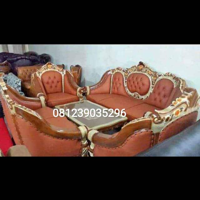 KURSI TAMU SOFA GANESA UKIR MEWAH KAYU JATI