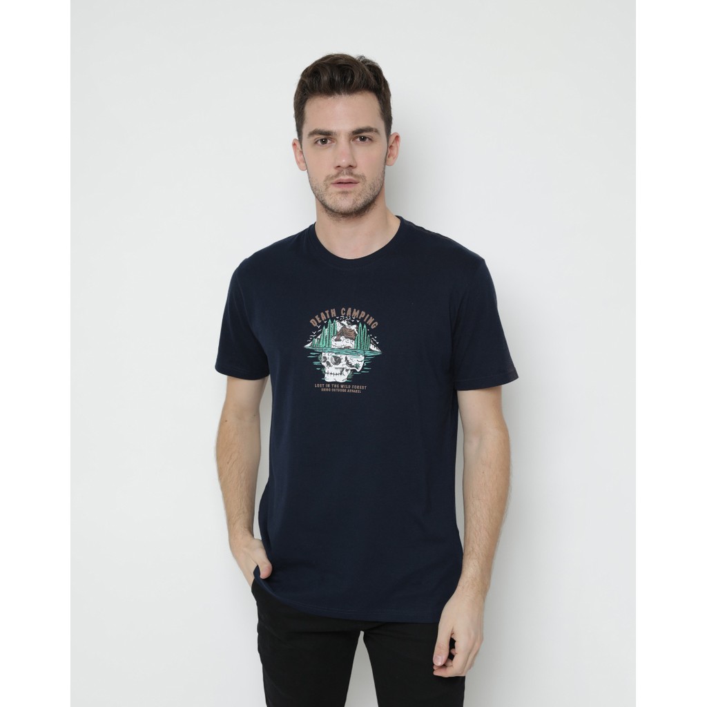 Erigo T-Shirt Erigo Forest Navy | Shopee Indonesia