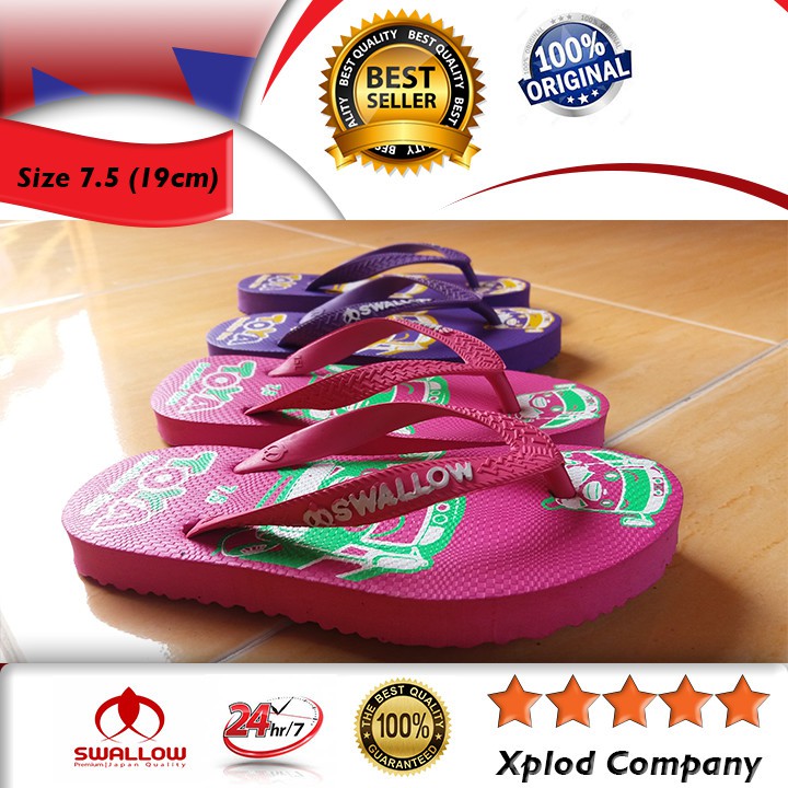 Sendal Jepit Anak Swallow Tayo Terlaris untuk Anak Ukuran 7.5 Sendal Anak dari Swallow Swallow Toya