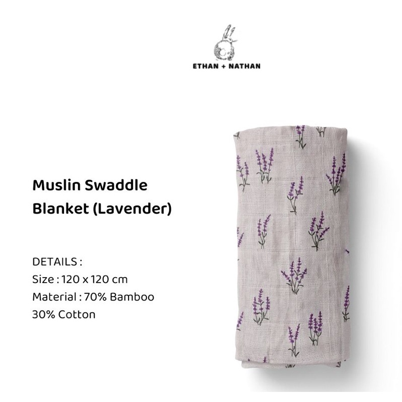 Ethan + Nathan - Baby Swaddle Blanket Pattern Bedong Motif