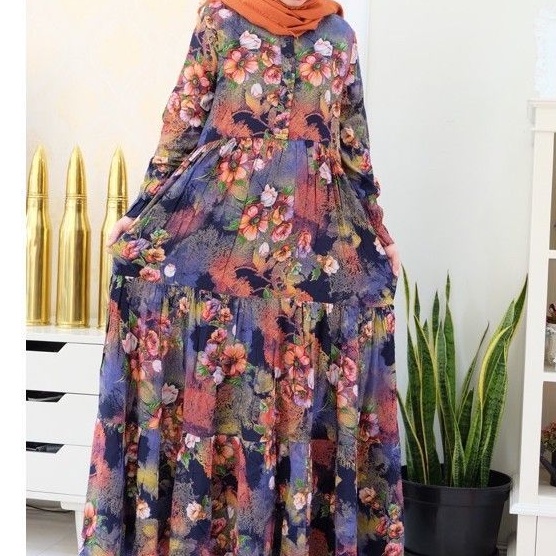 GAMIS DRESS WANITA MOTIF TERBARU SALVINA DAN BRAND LAIN