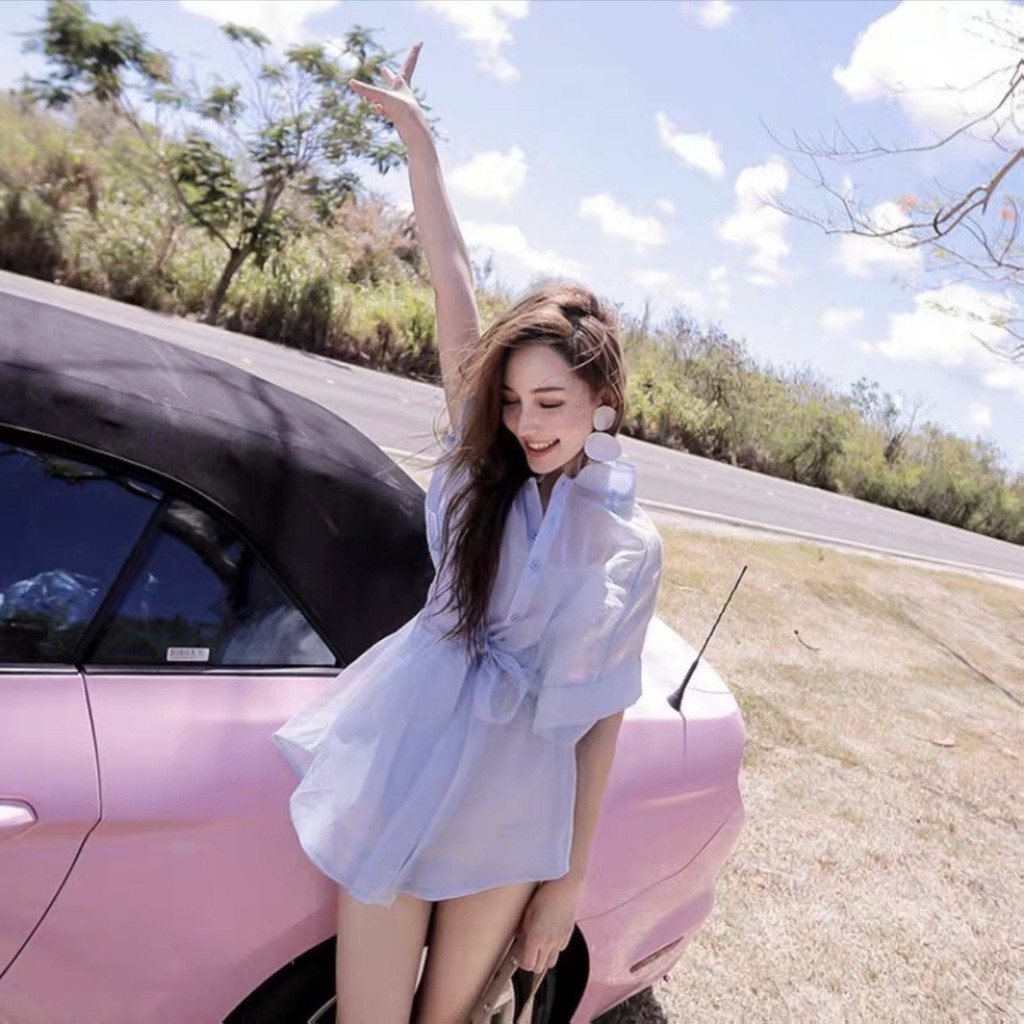 Organza Baju Mini Dress Pesta Set Inner Wanita Import Korea Three M Korean Style