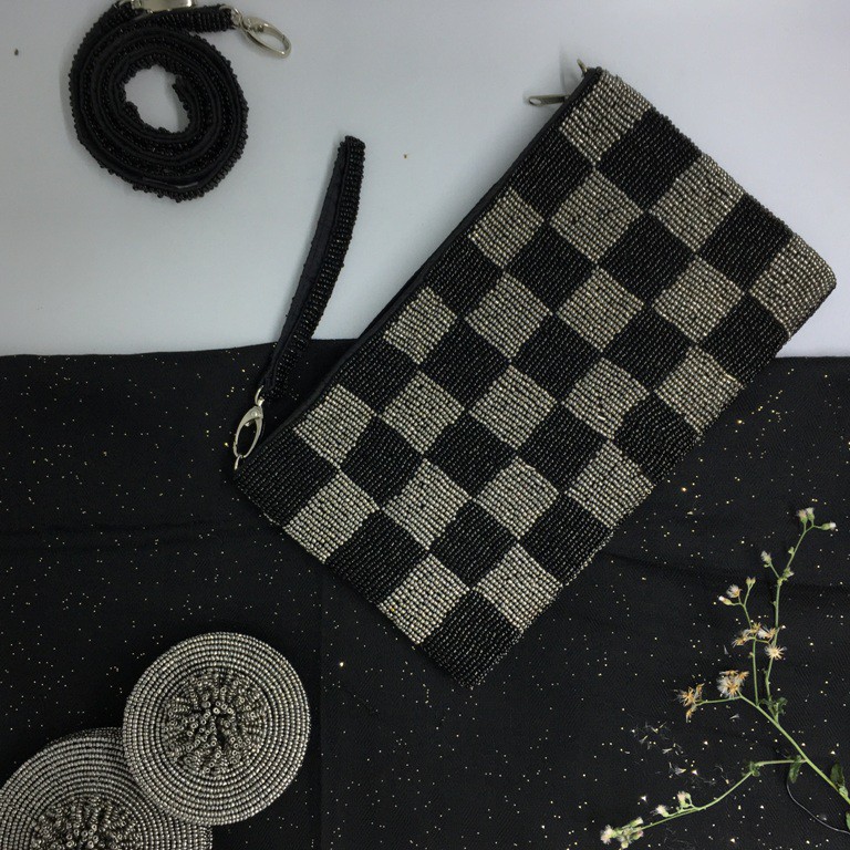 Tas Manik Monte Handmade Khas Bali JUMBO Size (25 x 15 cm: Tali Double)