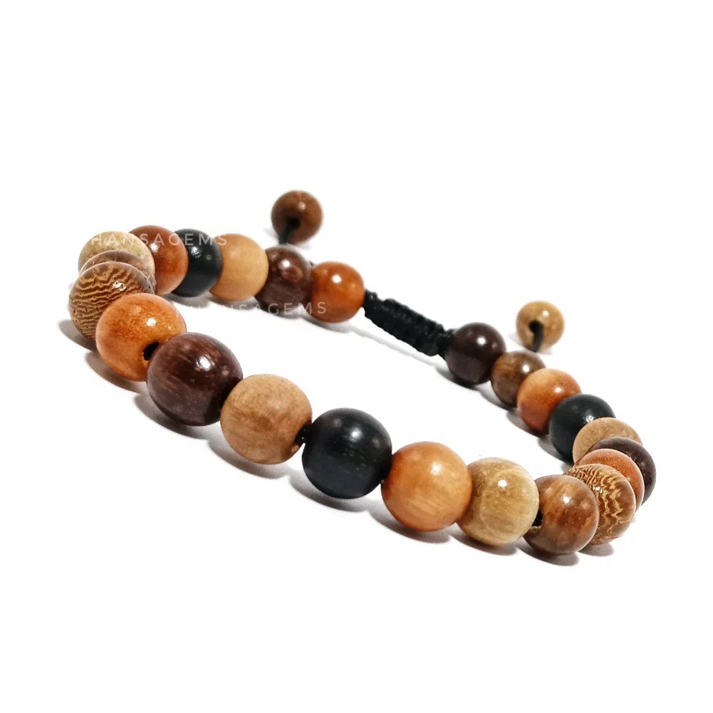 GELANG KAYU KOMBINASI 8 JENIS KEREN DIM 8MM MODEL TALI SHAMBALA AKSESORIES PERHIASAN KAYU ORIGINAL