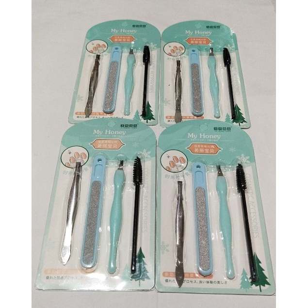 Vinztstore - Alat Medipedi Set Menicure Pedicure Set isi 4 / Alat Kikir Kuku / Alat Asahan Kuku