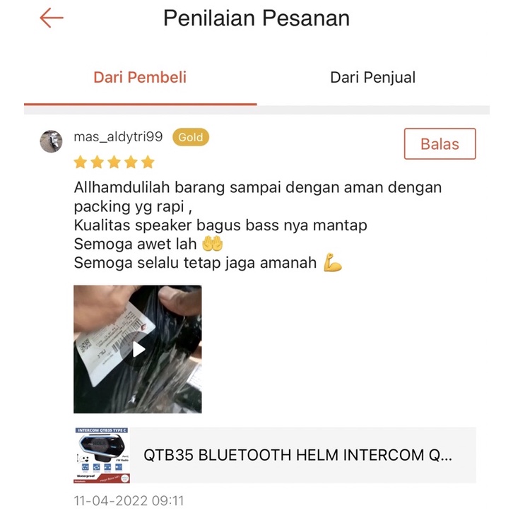 QTB35 BLUETOOTH HELM INTERCOM QTB35 ALTERNATIF INTERCOM B35 MURAH ORIGINAL-6